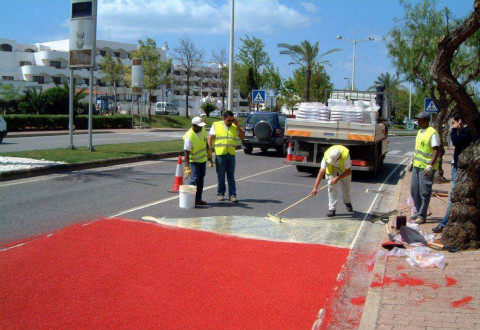 湘東區塑膠跑道施工